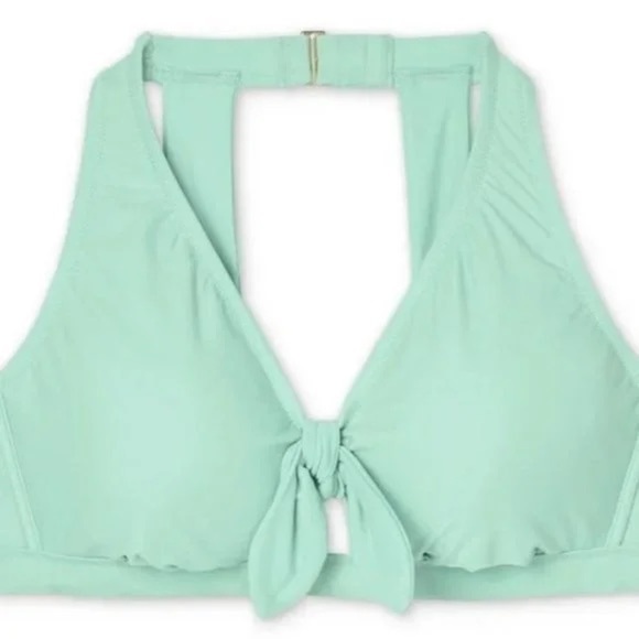 Kona Sol Mint Green Plus Beach Pool Padded Bikini Top - Picture 3 of 8